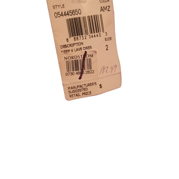 Size 2 Aidan Mattox A Line Green V Cut Coctail Dress - Picture 6 of 7